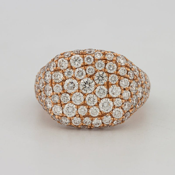 Full Diamond Signet Ring - ZIZOV DIAMONDS