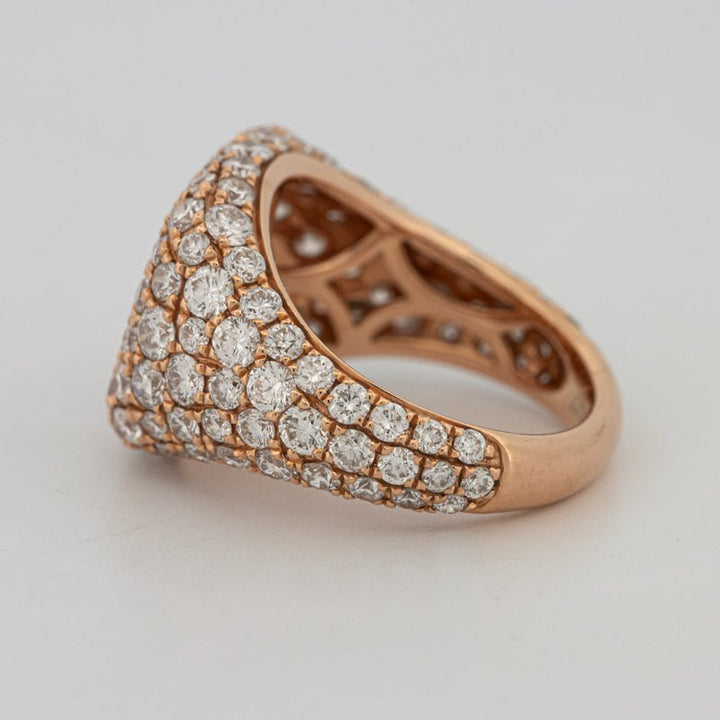 Full Diamond Signet Ring - ZIZOV DIAMONDS