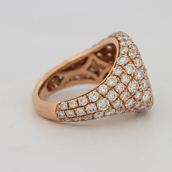 Full Diamond Signet Ring - ZIZOV DIAMONDS