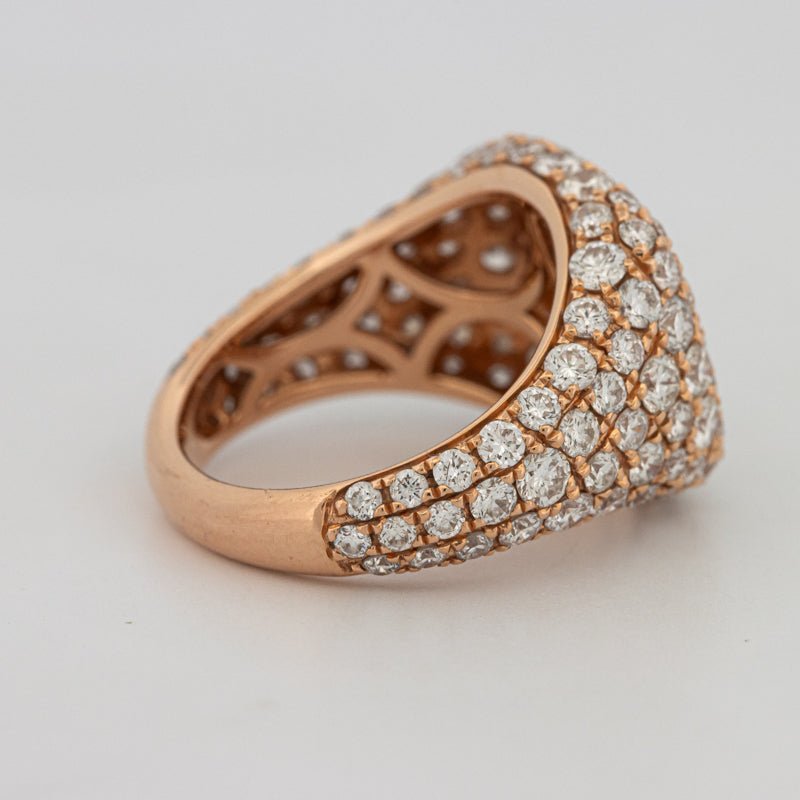 Full Diamond Signet Ring - ZIZOV DIAMONDS