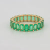 Full Green Emerald Eternity Band - ZIZOV DIAMONDS