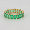Full Green Emerald Eternity Band - ZIZOV DIAMONDS