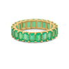 Full Green Emerald Eternity Band - ZIZOV DIAMONDS