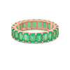 Full Green Emerald Eternity Band - ZIZOV DIAMONDS