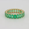 Full Green Emerald Eternity Band - ZIZOV DIAMONDS