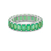 Full Green Emerald Eternity Band - ZIZOV DIAMONDS