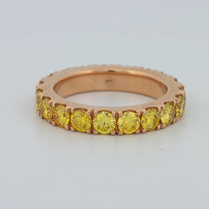 Full Yellow Diamonds Eternity Ring (LG) - ZIZOV DIAMONDS