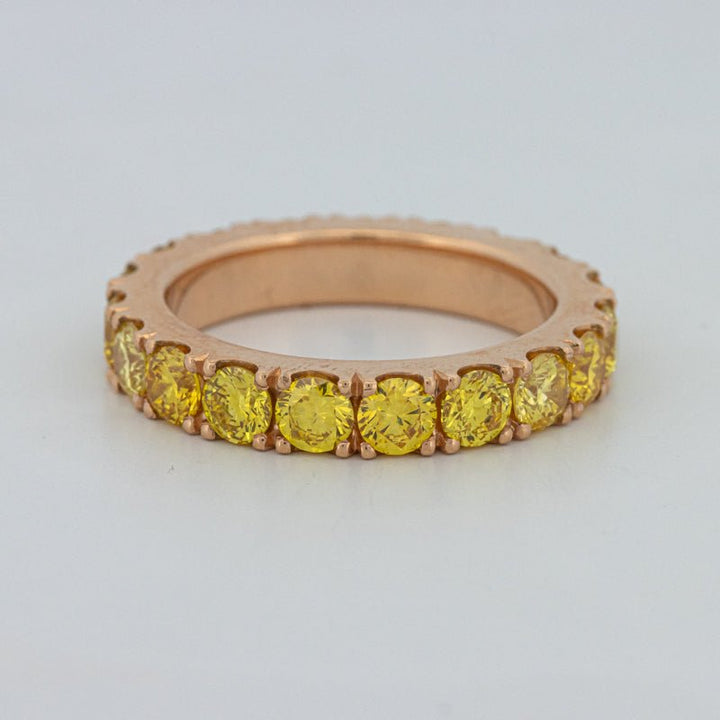 Full Yellow Diamonds Eternity Ring (LG) - ZIZOV DIAMONDS