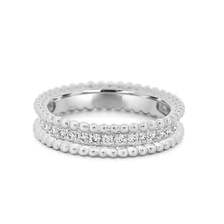 Half Eternity Dot Ring - ZIZOV DIAMONDS