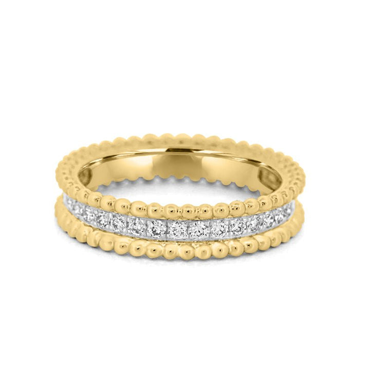 Half Eternity Dot Ring - ZIZOV DIAMONDS