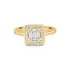 Invisible Halo Square Diamond ring - ZIZOV DIAMONDS