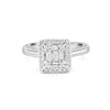 Invisible Halo Square Diamond ring - ZIZOV DIAMONDS