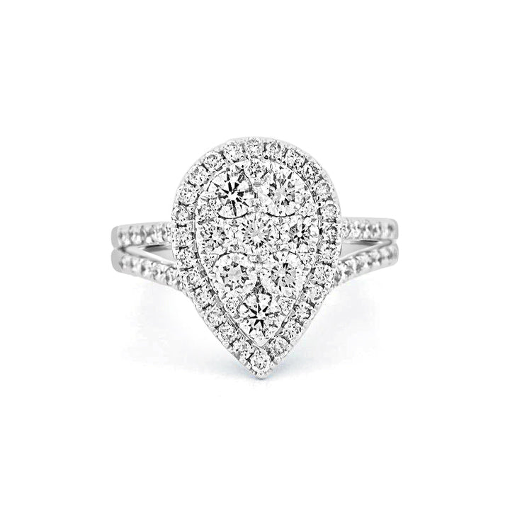 Invisible Pearshape Diamond Ring - ZIZOV DIAMONDS