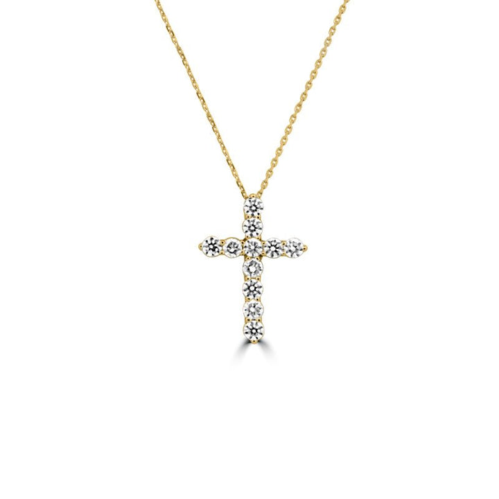 L Cross Pendant (LG) - ZIZOV DIAMONDS