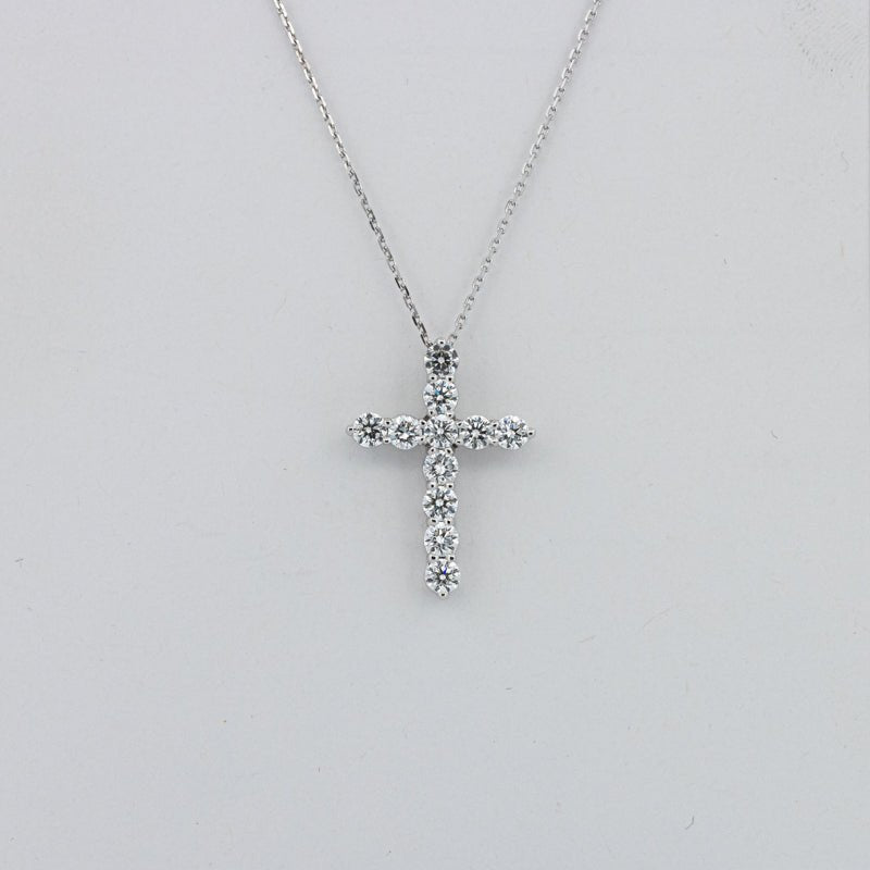 L Cross Pendant (LG) - ZIZOV DIAMONDS
