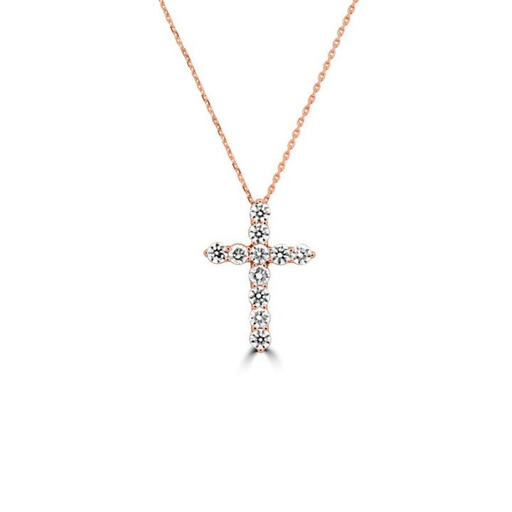 L Cross Pendant (LG) - ZIZOV DIAMONDS