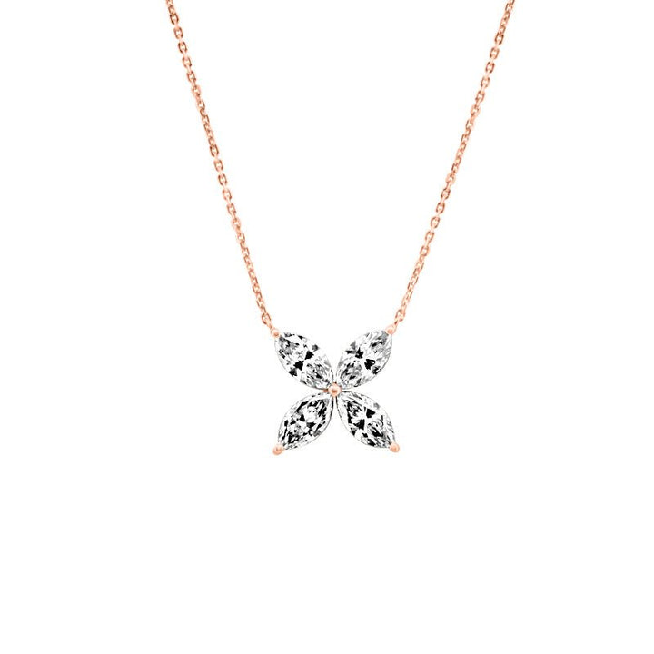 "Lucky Four" Marquise Pendant (LG) - ZIZOV DIAMONDS