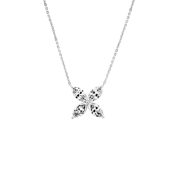 "Lucky Four" Marquise Pendant (LG) - ZIZOV DIAMONDS