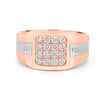 Men's Rosé Gold Ring with White Gold - ZIZOV DIAMONDS