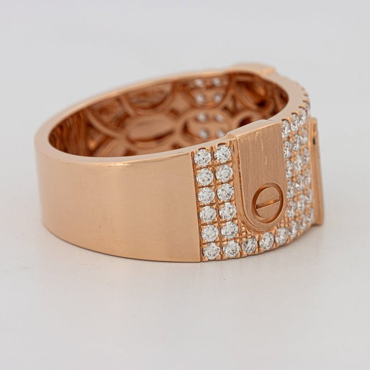 Men's Rosé Gold "Screw" Ring - ZIZOV DIAMONDS