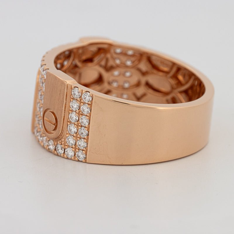 Men's Rosé Gold "Screw" Ring - ZIZOV DIAMONDS