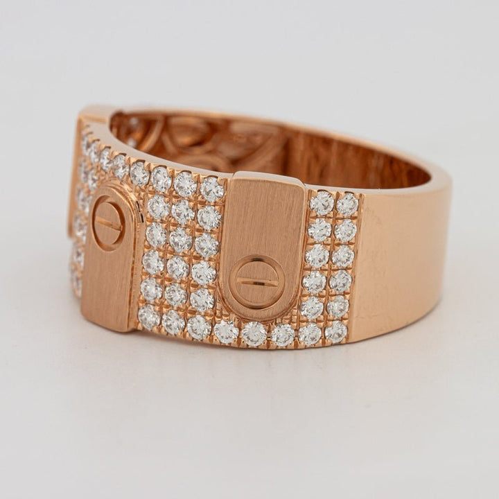 Men's Rosé Gold "Screw" Ring - ZIZOV DIAMONDS