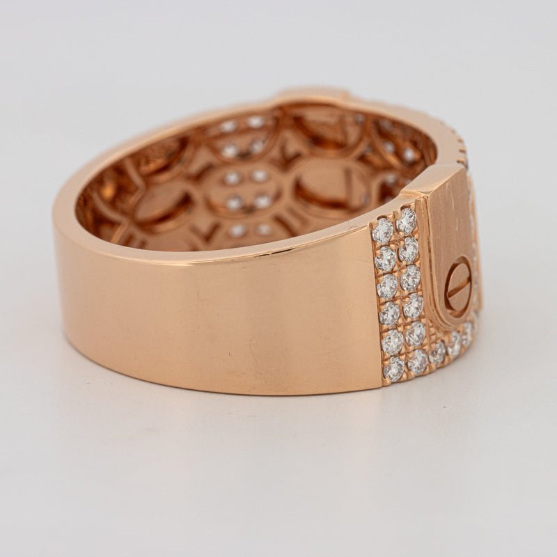 Men's Rosé Gold "Screw" Ring - ZIZOV DIAMONDS