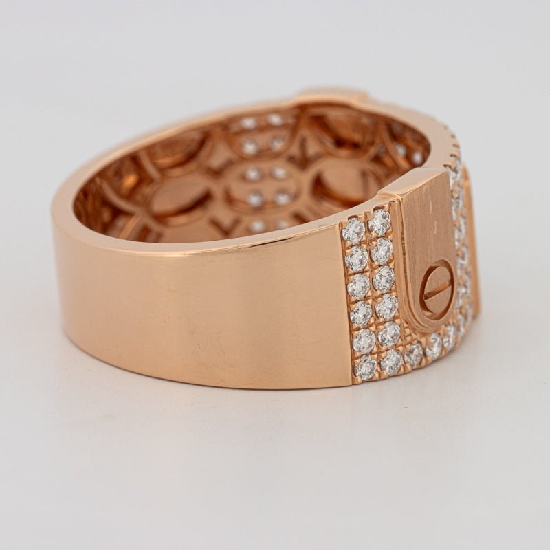 Men's Rosé Gold "Screw" Ring - ZIZOV DIAMONDS