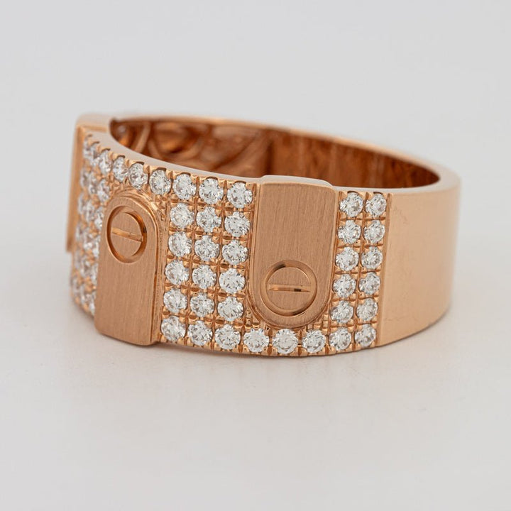 Men's Rosé Gold "Screw" Ring - ZIZOV DIAMONDS