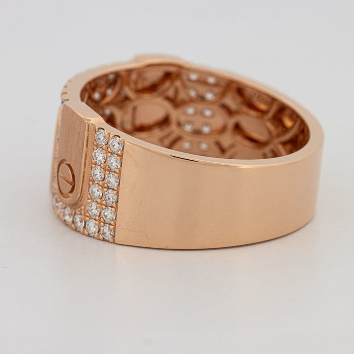 Men's Rosé Gold "Screw" Ring - ZIZOV DIAMONDS