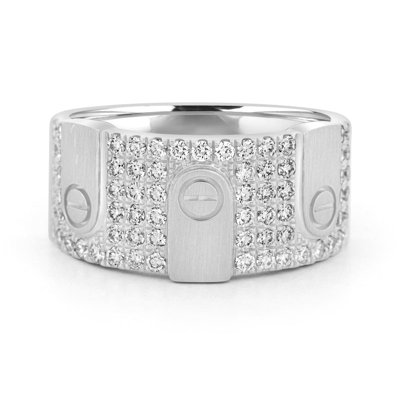 Men's Rosé Gold "Screw" Ring - ZIZOV DIAMONDS