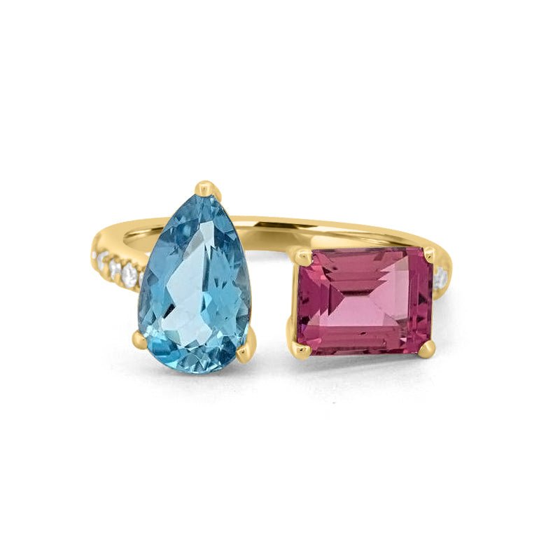 Twinny Gemstone Ring - ZIZOV DIAMONDS