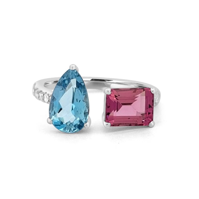 Twinny Gemstone Ring - ZIZOV DIAMONDS