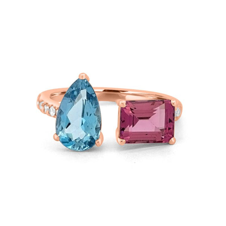 Twinny Gemstone Ring - ZIZOV DIAMONDS