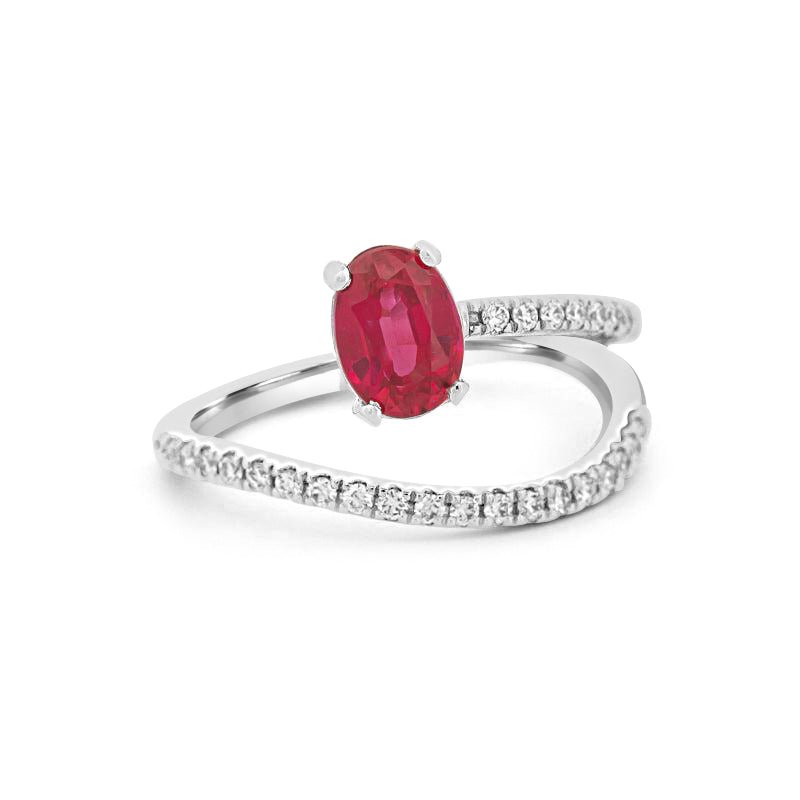 TWISTED GEM RING (PINK SAPPHIRE) - ZIZOV DIAMONDS