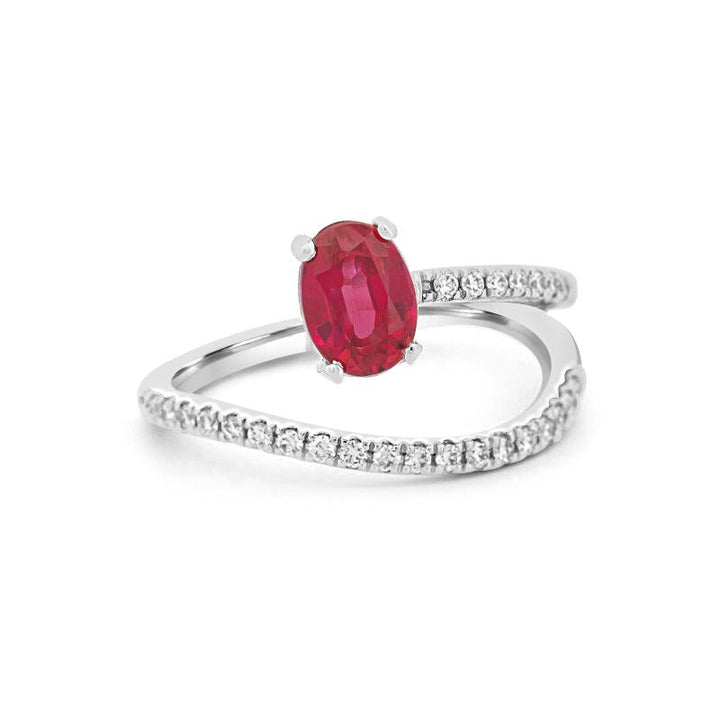 TWISTED GEM RING (PINK SAPPHIRE) - ZIZOV DIAMONDS