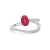 TWISTED GEM RING (PINK SAPPHIRE) - ZIZOV DIAMONDS