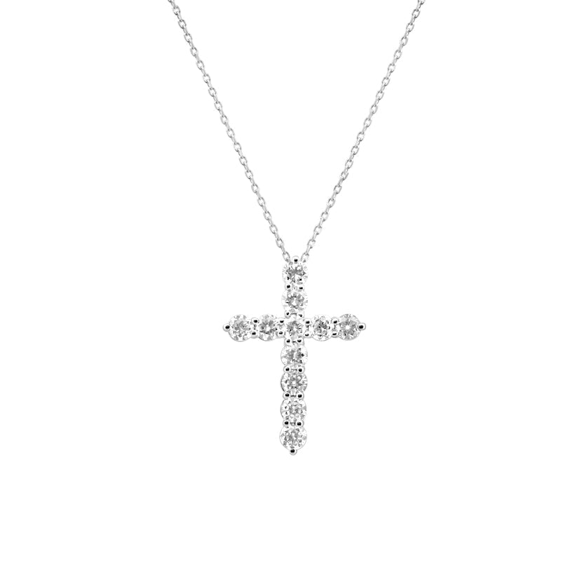 XL Diamond Cross Pendant (LG) - ZIZOV DIAMONDS