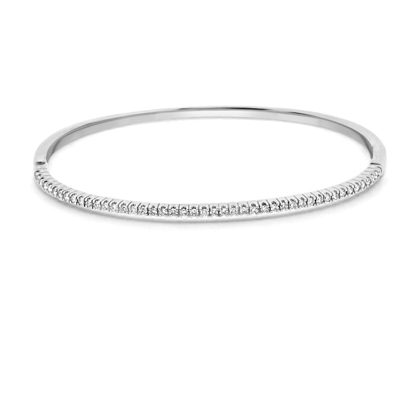 Yellow Gold Bangle with Diamonds - ZIZOV DIAMONDS