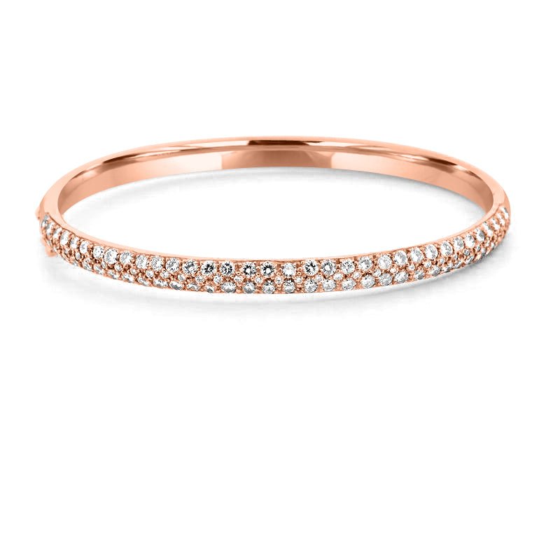 Yellow Gold Bangle with Diamonds - ZIZOV DIAMONDS