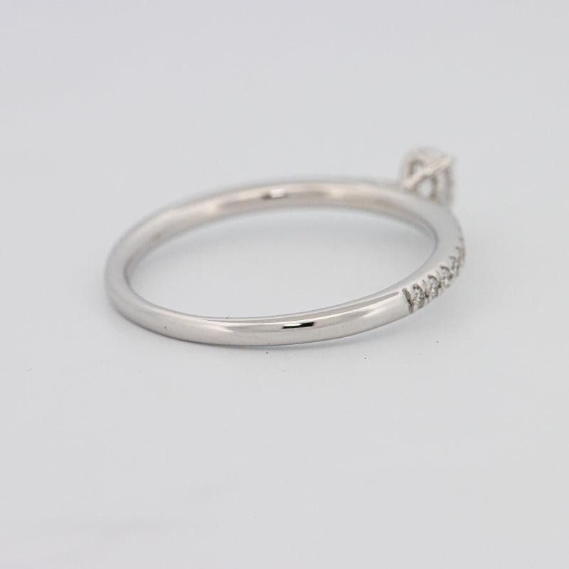 0.15 CT Pearshape Solitaire Pavé Ring - ZIZOV DIAMONDS