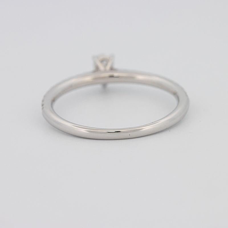 0.15 CT Pearshape Solitaire Pavé Ring - ZIZOV DIAMONDS