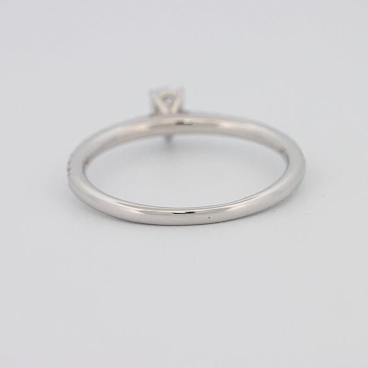 0.15 CT Pearshape Solitaire Pavé Ring - ZIZOV DIAMONDS