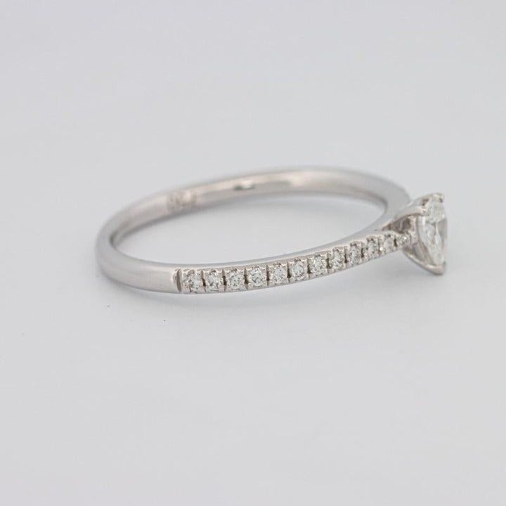 0.15 CT Pearshape Solitaire Pavé Ring - ZIZOV DIAMONDS