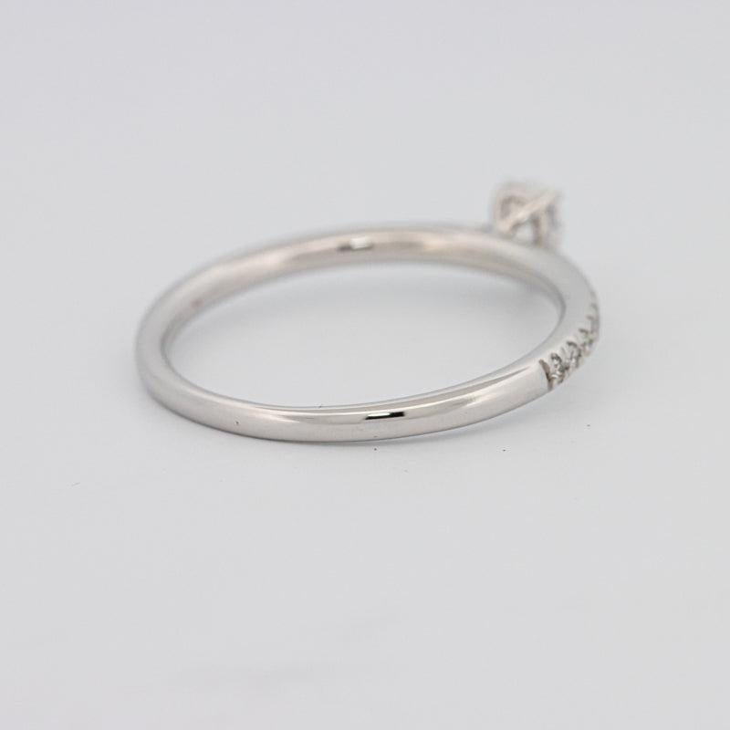 0.15 CT Pearshape Solitaire Pavé Ring - ZIZOV DIAMONDS