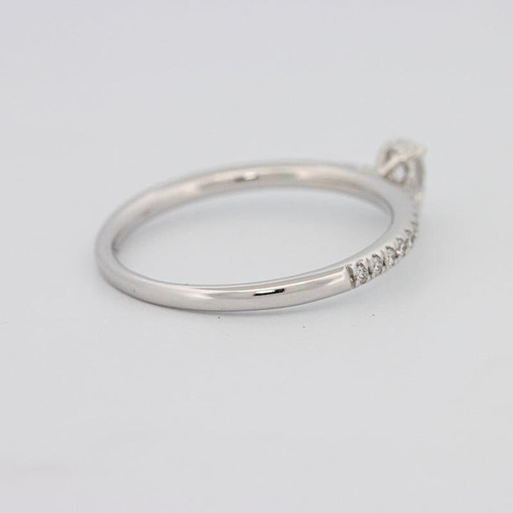 0.15 CT Pearshape Solitaire Pavé Ring - ZIZOV DIAMONDS