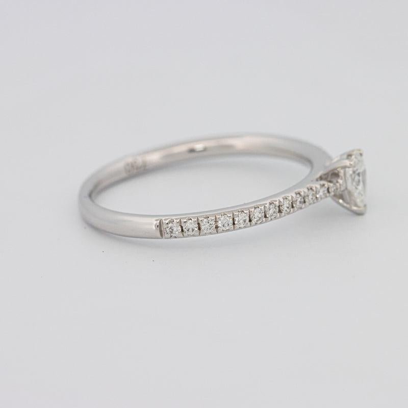 0.15 CT Pearshape Solitaire Pavé Ring - ZIZOV DIAMONDS