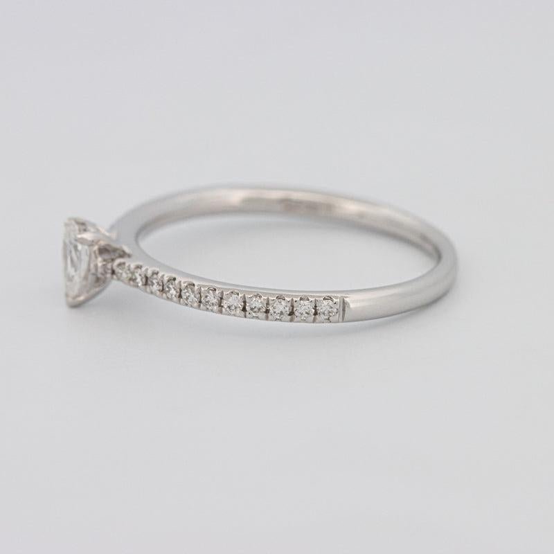 0.15 CT Pearshape Solitaire Pavé Ring - ZIZOV DIAMONDS