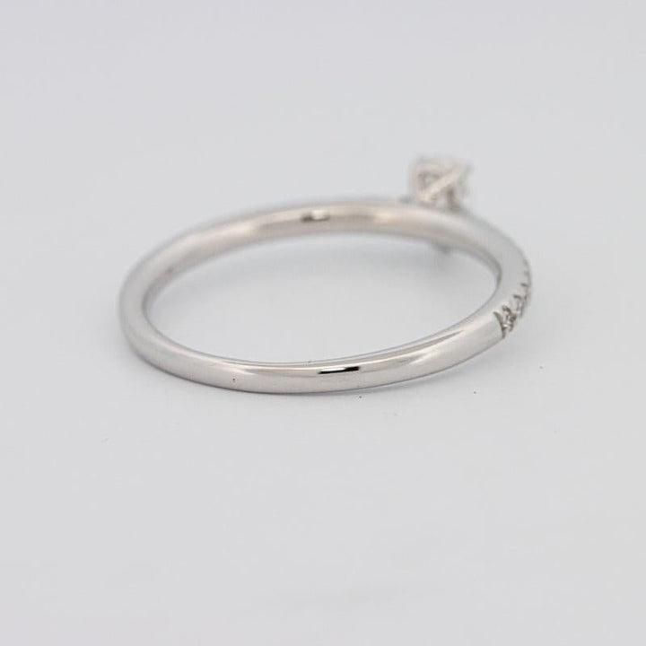 0.15 CT Pearshape Solitaire Pavé Ring - ZIZOV DIAMONDS