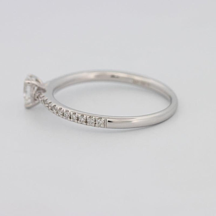 0.15 CT Pearshape Solitaire Pavé Ring - ZIZOV DIAMONDS